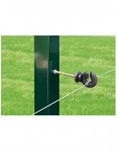 Aisladores pastor eléctrico : Aislador Fitor para cinta y poste de madera  (50 ud)